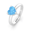 Heart ring Sky Blue