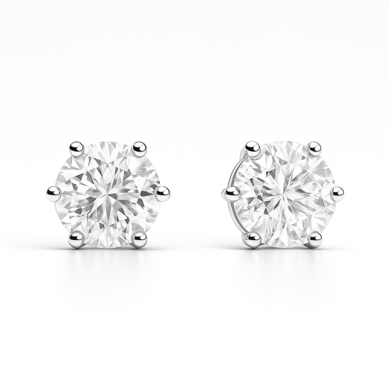 6 prongs studs