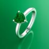 Heart ring Green