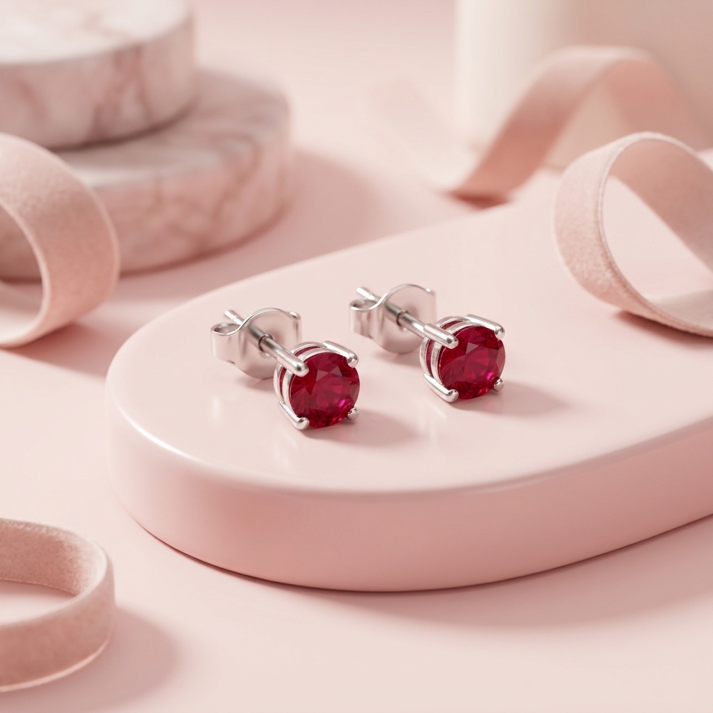 Ruby Star studs - Image 5