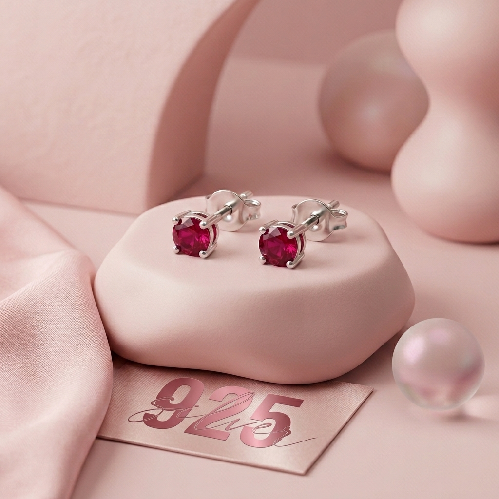 Ruby Star studs