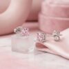 Pink Star studs