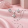 Half Barfi Pendant Set