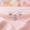 Half rounds Pendant Set