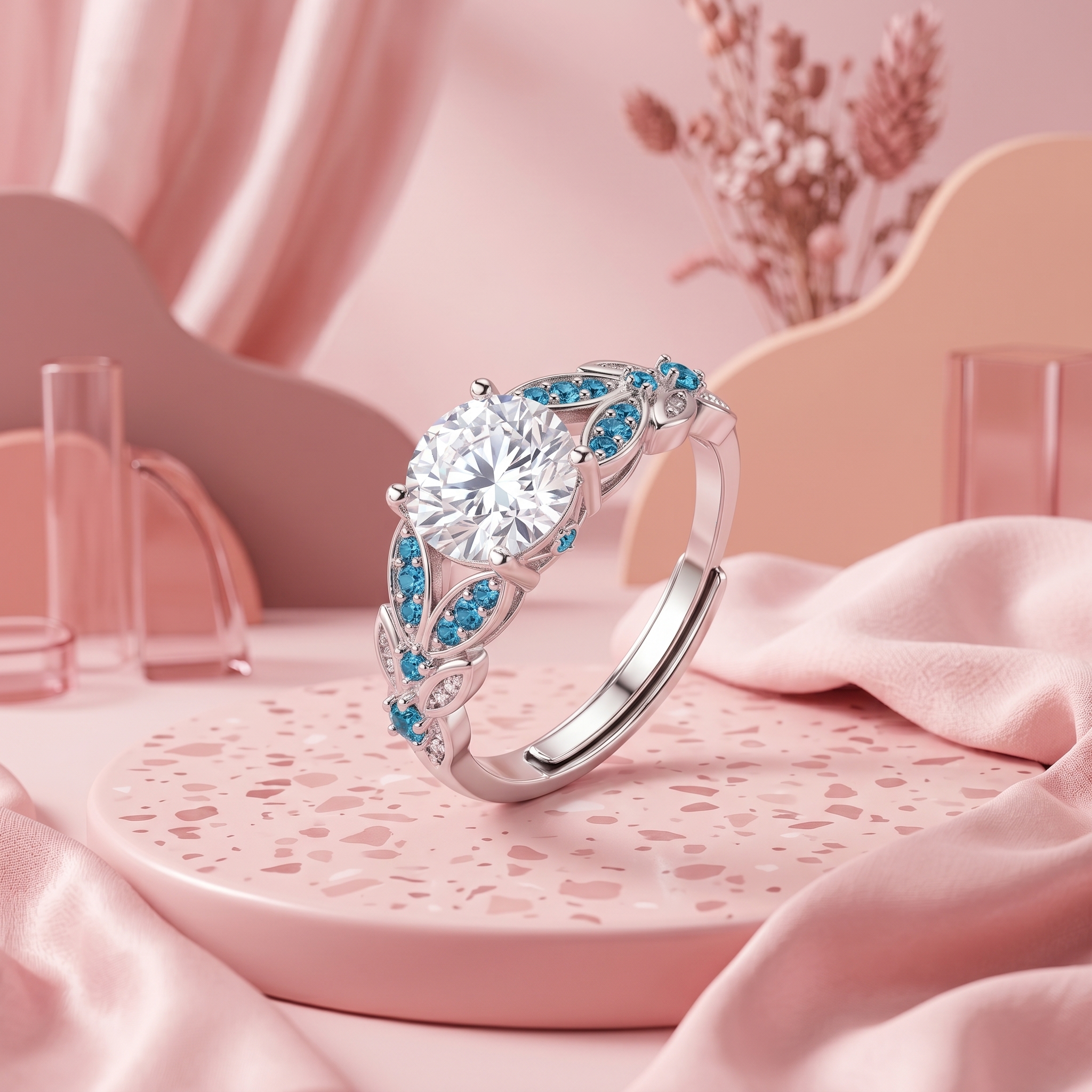 Solitaire Bloomed Blue - Image 5