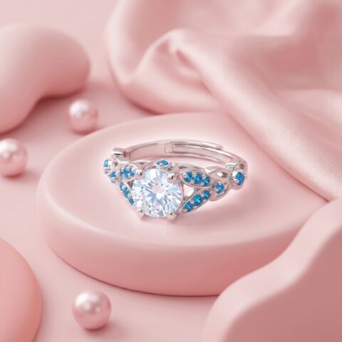 Solitaire Bloomed Blue