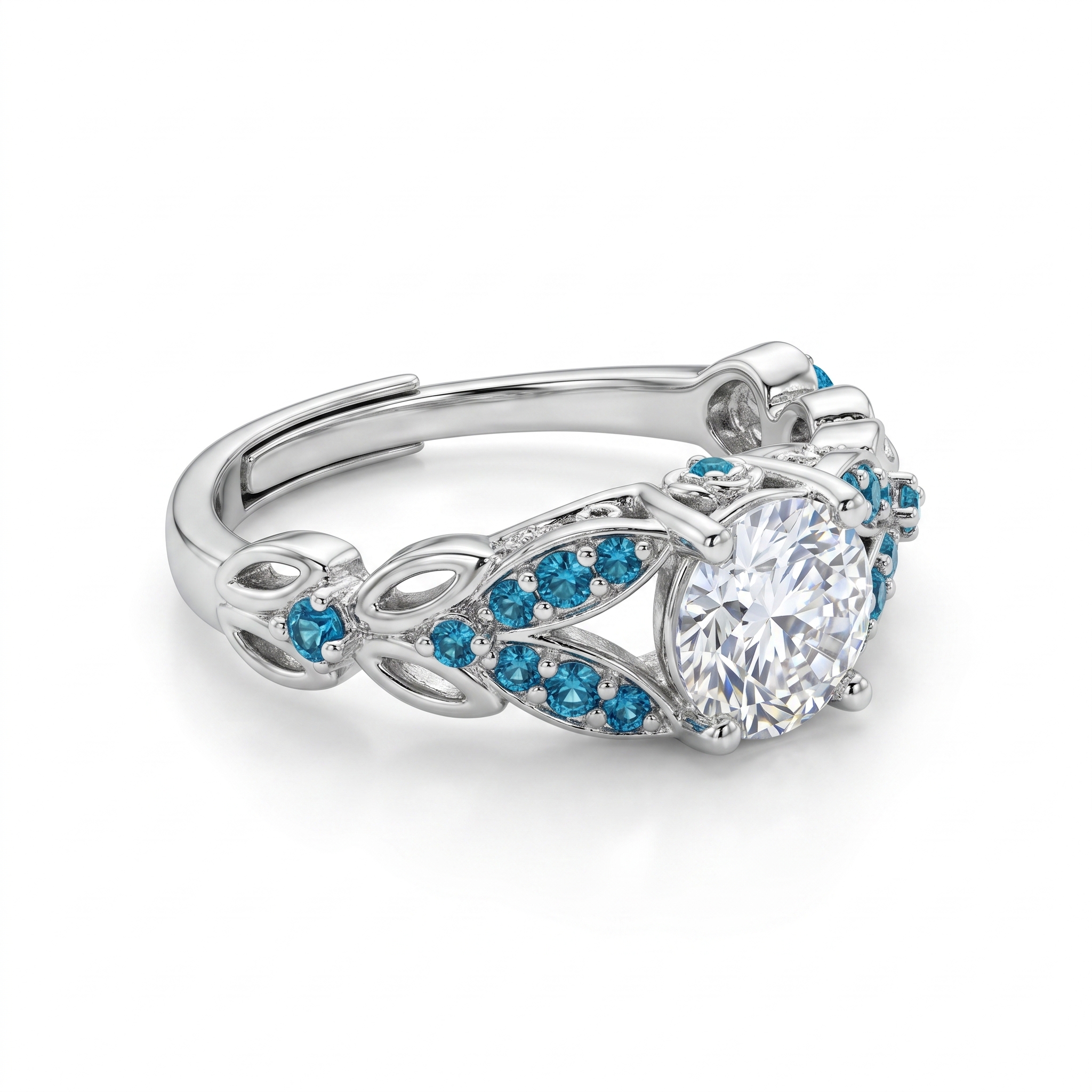 Solitaire Bloomed Blue - Image 4